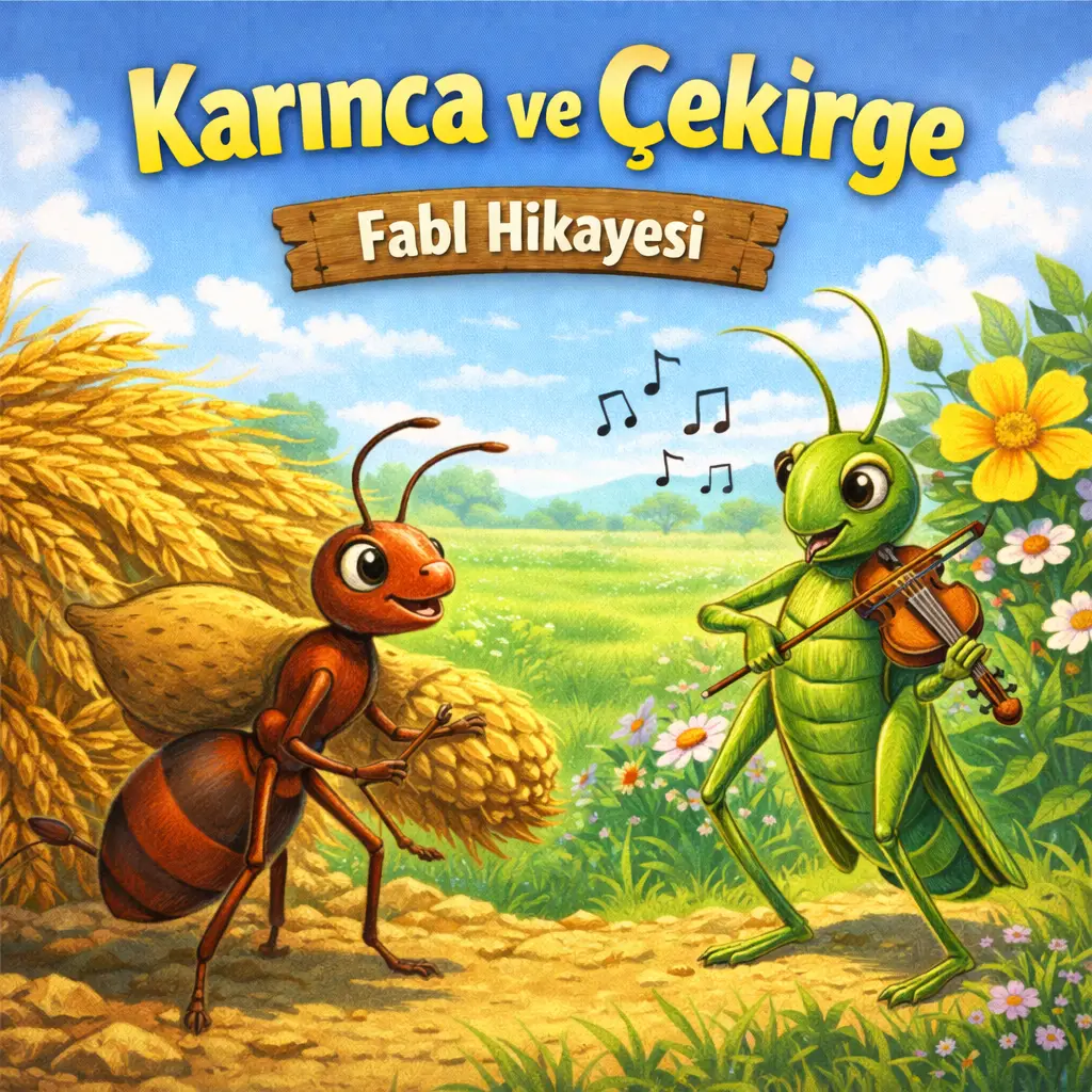Karınca ve Çekirge Fabl Hikayesi