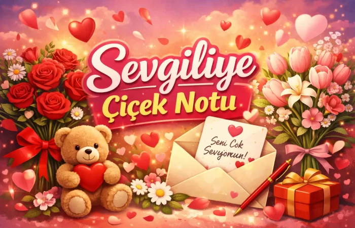 Sevgiliye Çiçek Notu - 14 Şubat Sevgililer Günü Çiçek Notları Kısa