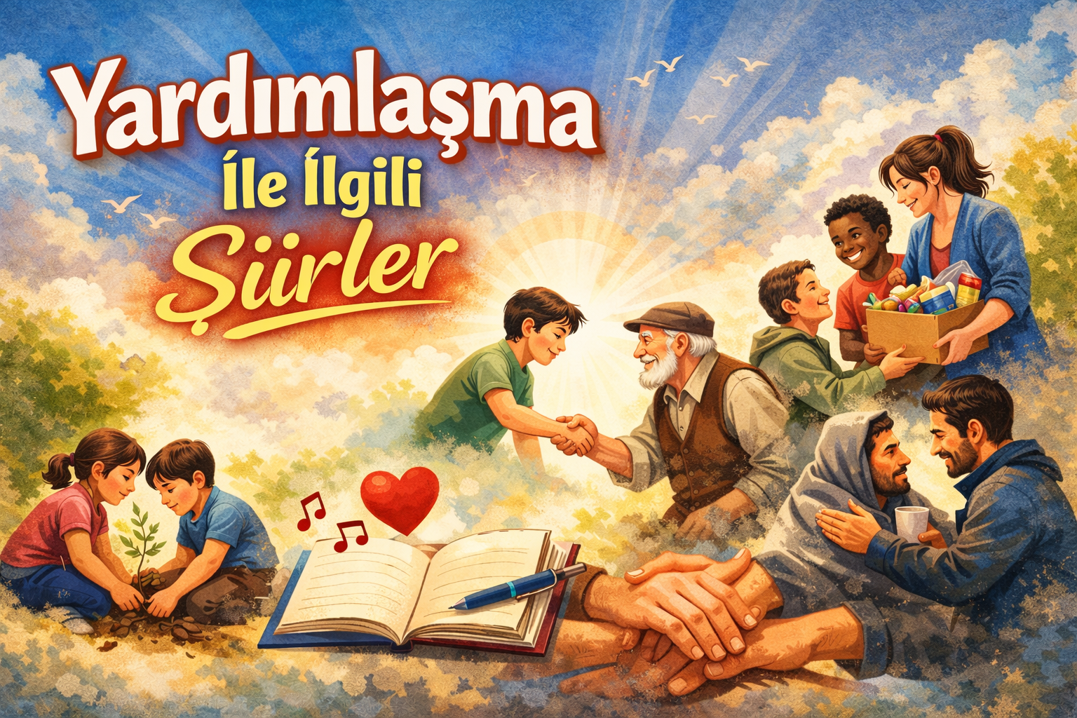 yardımlaşma ile ilgili şiirler - ilkokul ve orta okul için Yardımlaşma İle İlgili Şiirler 2 Kıtalık